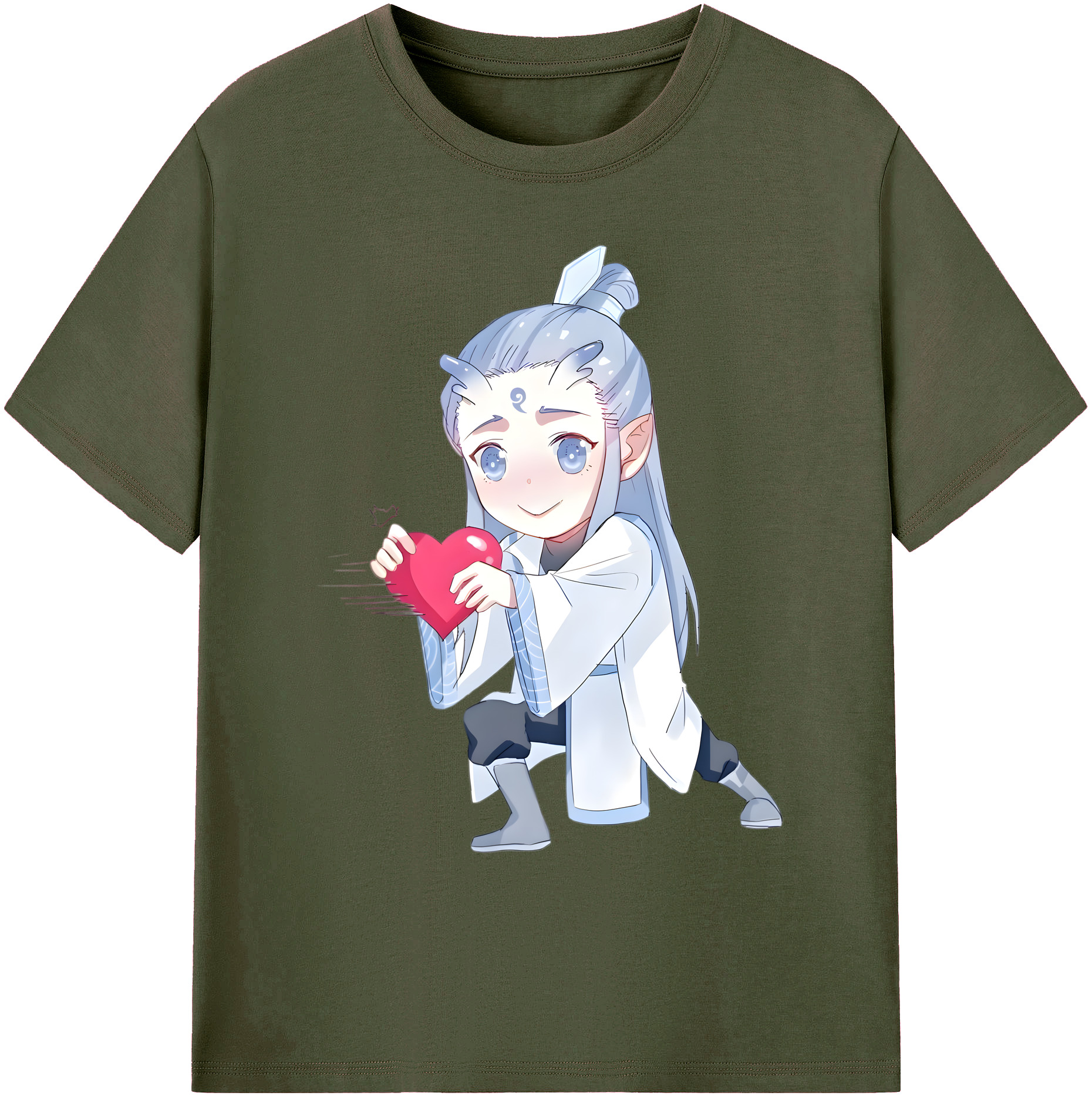 （画像用） Ne Zha 2 ナタ 魔童の大暴れ 綿100％ メンズ半袖Tシャツ｜肌触りやわらか＆通気性